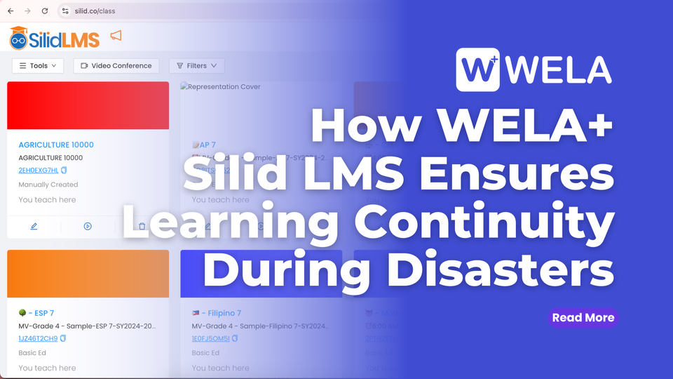 How WELA+ Silid LMS Ensures Learning Continuity During Disasters