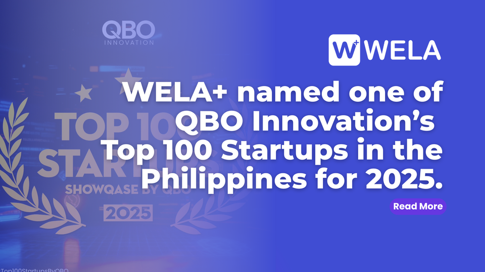 WELA+ Named One of QBO Innovation’s Top 100 Startups in the Philippines for 2025